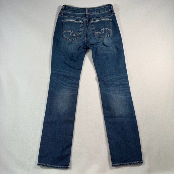 Sliver Jeans Womens 27 Blue Suki Straight Mid Rise Medium Wash Stretch - Picture 2 of 11